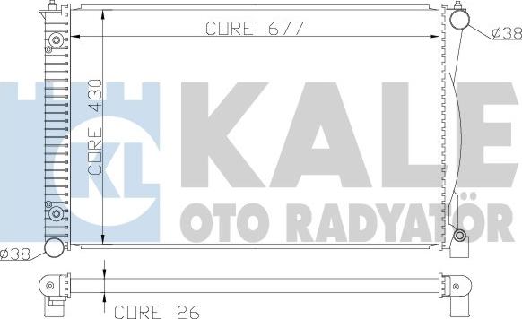 KALE OTO RADYATÖR 367500 - Radiatore, Raffreddamento motore autozon.pro