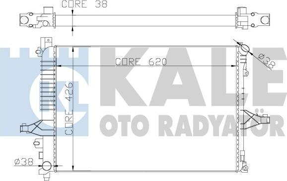 KALE OTO RADYATÖR 367200 - Radiatore, Raffreddamento motore autozon.pro