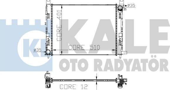 KALE OTO RADYATÖR 305900 - Radiatore, Raffreddamento motore autozon.pro