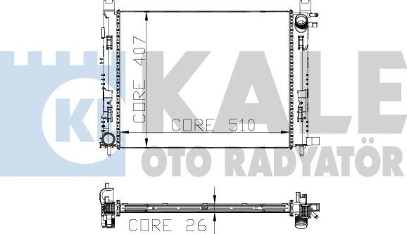 KALE OTO RADYATÖR 306000 - Radiatore, Raffreddamento motore autozon.pro