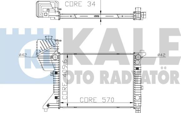 KALE OTO RADYATÖR 319900 - Radiatore, Raffreddamento motore autozon.pro