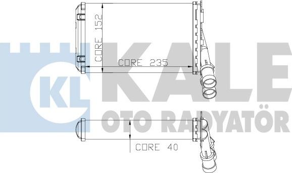 KALE OTO RADYATÖR 319100 - Scambiatore calore, Riscaldamento abitacolo autozon.pro