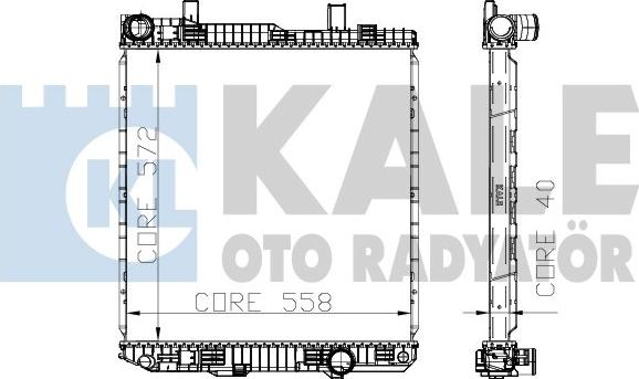 KALE OTO RADYATÖR 310400 - Radiatore, Raffreddamento motore autozon.pro