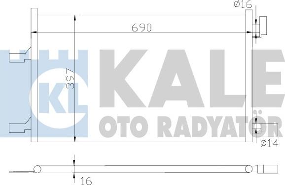 KALE OTO RADYATÖR 385300 - Condensatore, Climatizzatore autozon.pro