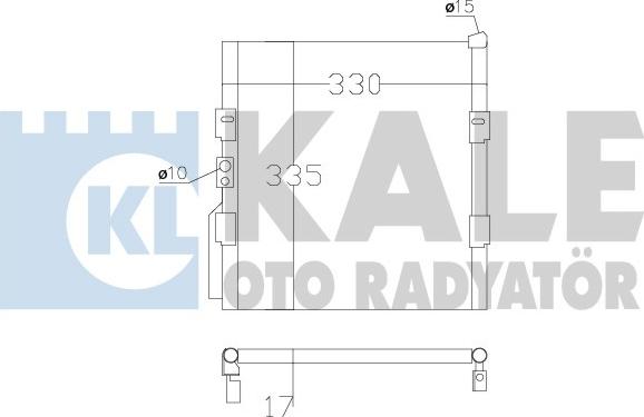 KALE OTO RADYATÖR 386800 - Condensatore, Climatizzatore autozon.pro