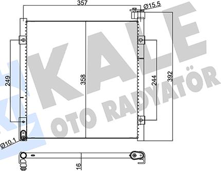 KALE OTO RADYATÖR 386700 - Condensatore, Climatizzatore autozon.pro