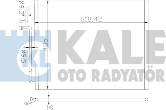 KALE OTO RADYATÖR 381300 - Condensatore, Climatizzatore autozon.pro