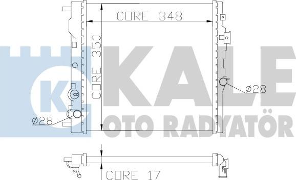 KALE OTO RADYATÖR 383800 - Radiatore, Raffreddamento motore autozon.pro