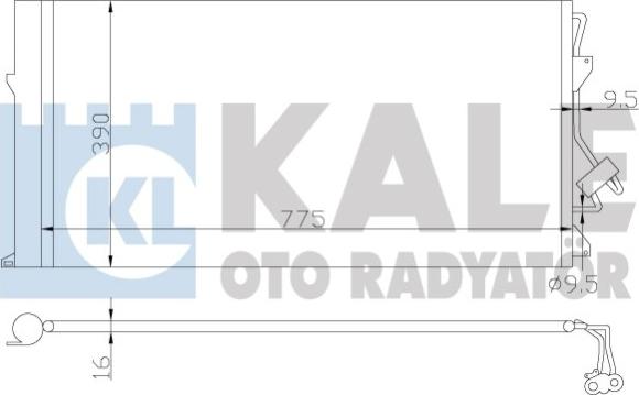 KALE OTO RADYATÖR 382100 - Condensatore, Climatizzatore autozon.pro