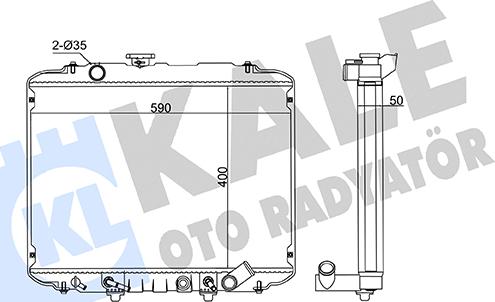 KALE OTO RADYATÖR 334100 - Radiatore, Raffreddamento motore autozon.pro