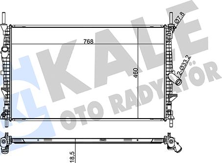 KALE OTO RADYATÖR 336000 - Radiatore, Raffreddamento motore autozon.pro