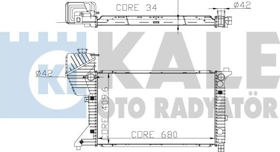 KALE OTO RADYATÖR 330300 - Radiatore, Raffreddamento motore autozon.pro