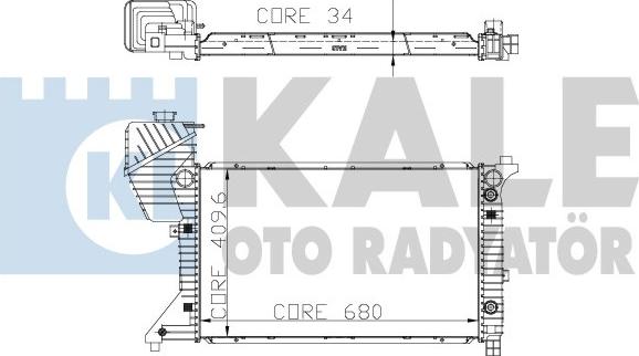 KALE OTO RADYATÖR 330200 - Radiatore, Raffreddamento motore autozon.pro