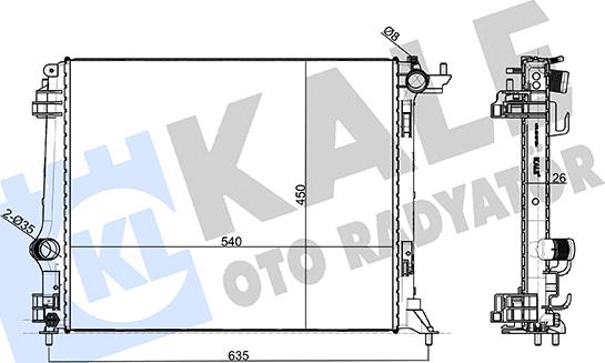 KALE OTO RADYATÖR 333900 - Radiatore, Raffreddamento motore autozon.pro