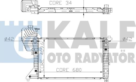 KALE OTO RADYATÖR 320000 - Radiatore, Raffreddamento motore autozon.pro