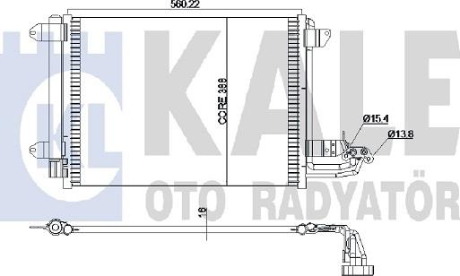 KALE OTO RADYATÖR 375400 - Condensatore, Climatizzatore autozon.pro