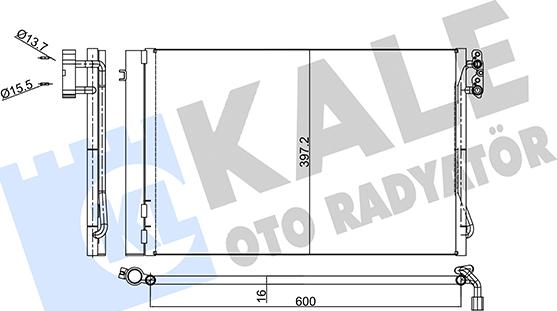 KALE OTO RADYATÖR 376600 - Condensatore, Climatizzatore autozon.pro