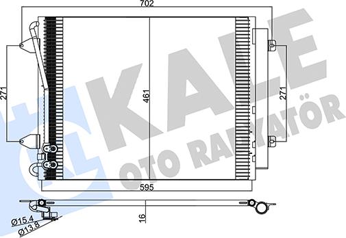 KALE OTO RADYATÖR 376100 - Condensatore, Climatizzatore autozon.pro