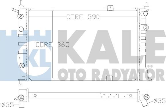 KALE OTO RADYATÖR 370900 - Radiatore, Raffreddamento motore autozon.pro