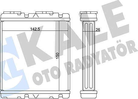 KALE OTO RADYATÖR 370595 - Scambiatore calore, Riscaldamento abitacolo autozon.pro