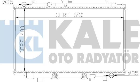 KALE OTO RADYATÖR 370500 - Radiatore, Raffreddamento motore autozon.pro