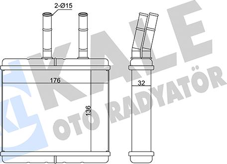 KALE OTO RADYATÖR 370605 - Scambiatore calore, Riscaldamento abitacolo autozon.pro