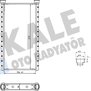 KALE OTO RADYATÖR 370680 - Scambiatore calore, Riscaldamento abitacolo autozon.pro