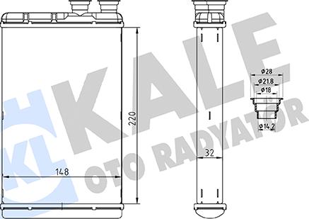 KALE OTO RADYATÖR 370675 - Scambiatore calore, Riscaldamento abitacolo autozon.pro