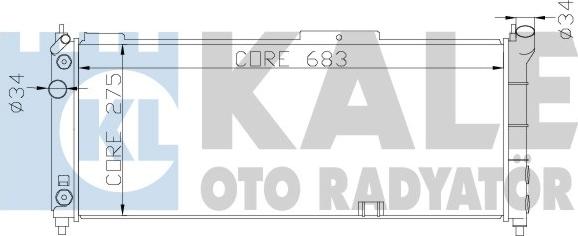 KALE OTO RADYATÖR 371100 - Radiatore, Raffreddamento motore autozon.pro