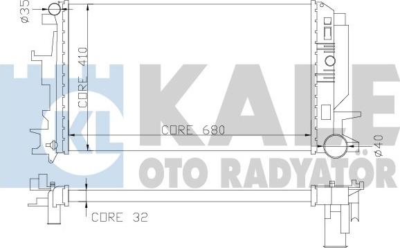 KALE OTO RADYATÖR 373900 - Radiatore, Raffreddamento motore autozon.pro