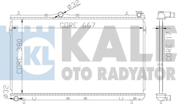 KALE OTO RADYATÖR 372400 - Radiatore, Raffreddamento motore autozon.pro