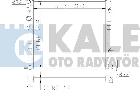 KALE OTO RADYATÖR 372500 - Radiatore, Raffreddamento motore autozon.pro