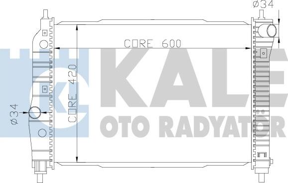 KALE OTO RADYATÖR 372300 - Radiatore, Raffreddamento motore autozon.pro