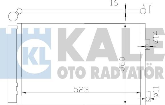 KALE OTO RADYATÖR 377200 - Condensatore, Climatizzatore autozon.pro