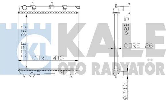 KALE OTO RADYATÖR 297000 - Radiatore, Raffreddamento motore autozon.pro