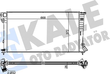 KALE OTO RADYATÖR 249300 - Radiatore, Raffreddamento motore autozon.pro