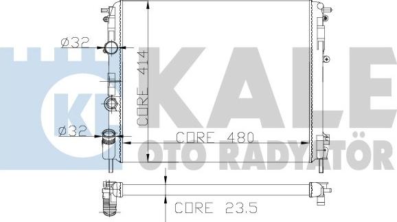 KALE OTO RADYATÖR 246200 - Radiatore, Raffreddamento motore autozon.pro