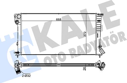 KALE OTO RADYATÖR 242700 - Radiatore, Raffreddamento motore autozon.pro