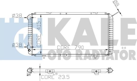 KALE OTO RADYATÖR 258400 - Radiatore, Raffreddamento motore autozon.pro