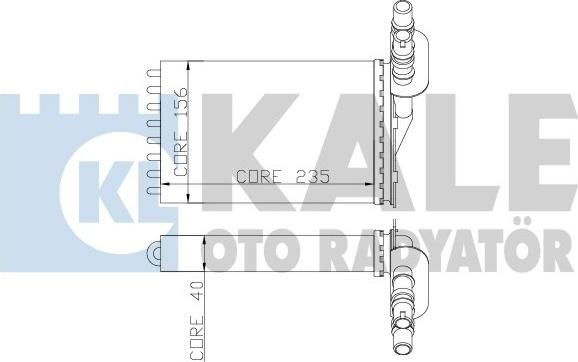 KALE OTO RADYATÖR 252100 - Scambiatore calore, Riscaldamento abitacolo autozon.pro