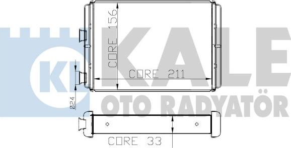 KALE OTO RADYATÖR 268400 - Scambiatore calore, Riscaldamento abitacolo autozon.pro