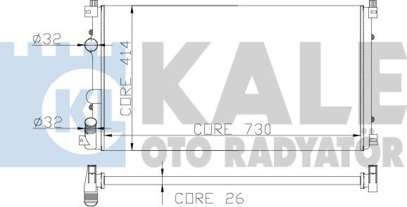 KALE OTO RADYATÖR 206600 - Radiatore, Raffreddamento motore autozon.pro