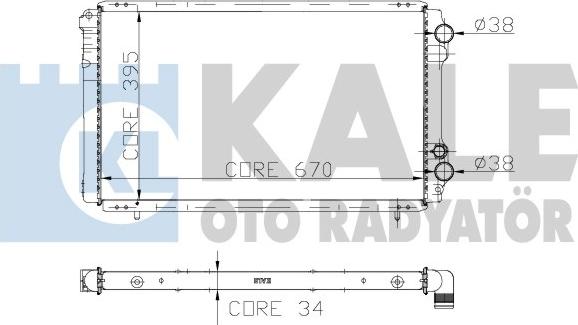 KALE OTO RADYATÖR 208800 - Radiatore, Raffreddamento motore autozon.pro