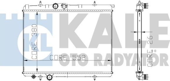 KALE OTO RADYATÖR 215999 - Radiatore, Raffreddamento motore autozon.pro