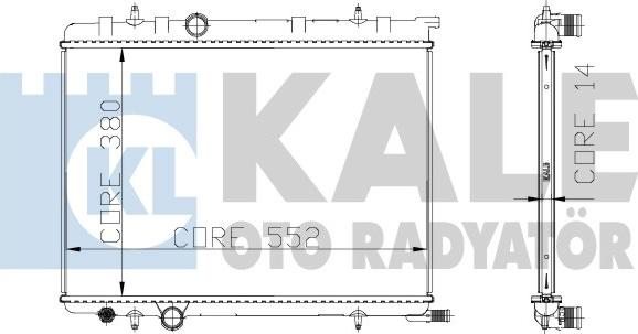 KALE OTO RADYATÖR 216999 - Radiatore, Raffreddamento motore autozon.pro