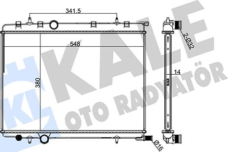 KALE OTO RADYATÖR 216900 - Radiatore, Raffreddamento motore autozon.pro