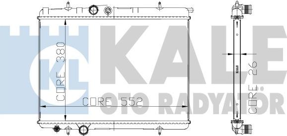 KALE OTO RADYATÖR 216499 - Radiatore, Raffreddamento motore autozon.pro