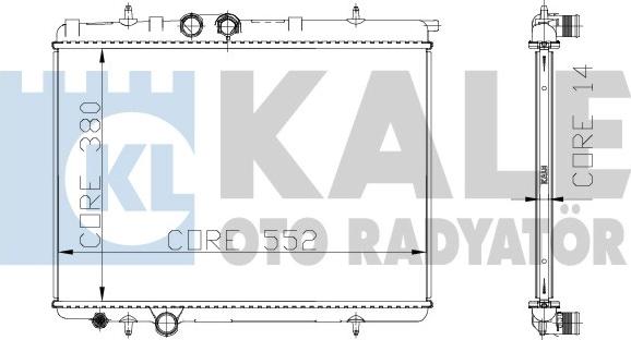 KALE OTO RADYATÖR 216699 - Radiatore, Raffreddamento motore autozon.pro