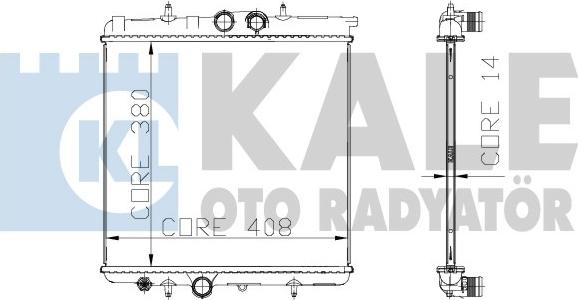 KALE OTO RADYATÖR 216899 - Radiatore, Raffreddamento motore autozon.pro