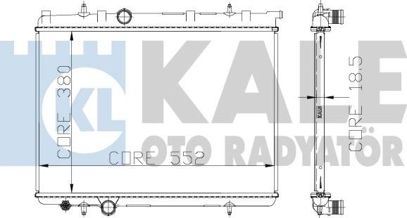 KALE OTO RADYATÖR 213099 - Radiatore, Raffreddamento motore autozon.pro